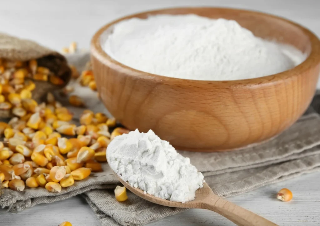Scoop of bulk maltodextrin used as a carrier and bulking agent