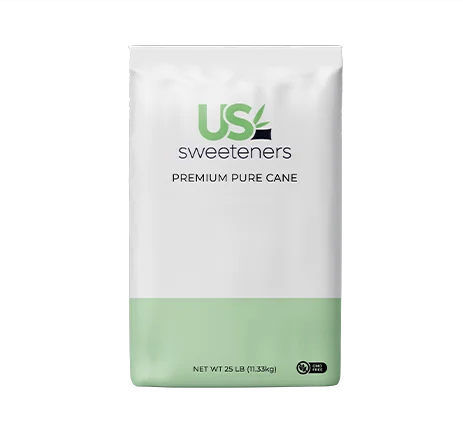 Bulk sack of sugar staged in a US Sweeteners warehouse